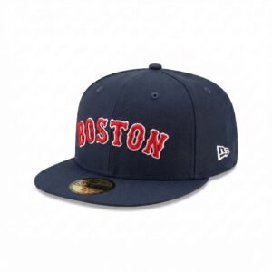 GORRA BOSTON AZUL MARINO LETRAS ROJAS