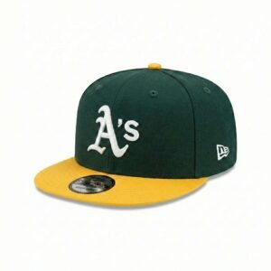 GORRA ATHLETICS VERDE CON AMARILLO CLÁSICA