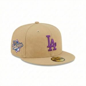 GORRA LA BEIGE MORADO WORLD SERIES 1981