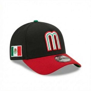 GORRA MÉXICO NEGRA CON ROJO