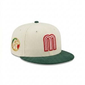 GORRA MÉXICO BEIGE CON VERDE ÁGUILA