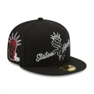 GORRA SOX NEGRO CON ROJO EMPIRE STATE