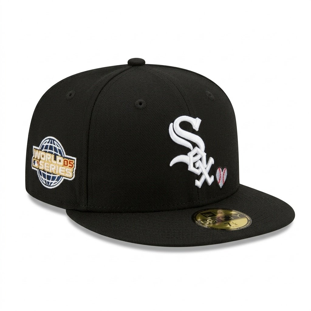 GORRA SOX NEGRO WORLD SERIES 2005