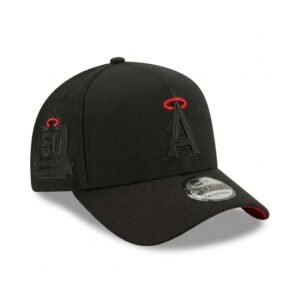 GORRA ANGELS BLACK IN BLACK CON ROJO 50TH ANNIVERSARY