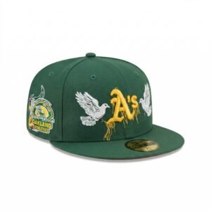 GORRA OAKLAND VERDE CON ROJO NZMU CIUDAD
