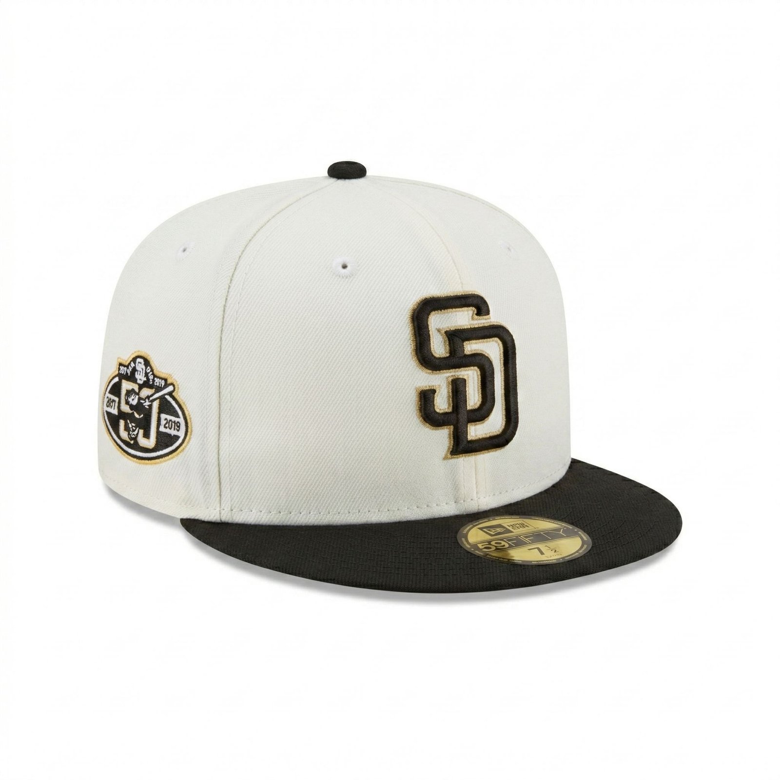 GORRA SD BEIGE CON NEGRO 50 YEARS