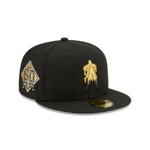 GORRA ANGELS BLACK IN BLACK CON DORADO 60TH ANNIVERSARY