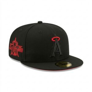 GORRA ANGELS BLACK IN BLACK CON ROJO ALL STAR GAME 2010