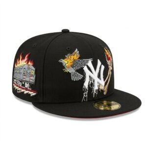 GORRA NY NEGRO CON ROJO NZMU EN INCENDIO WSC 2009