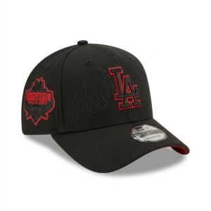 GORRA LA NEGRO CON ROJO FLAMAS STADIUM PARK