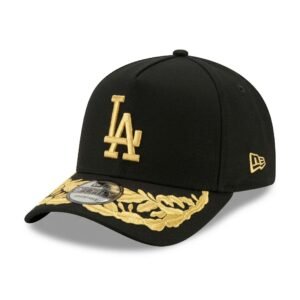 GORRA LA NEGRO CON DORADO ALPHA INDUSTRIES