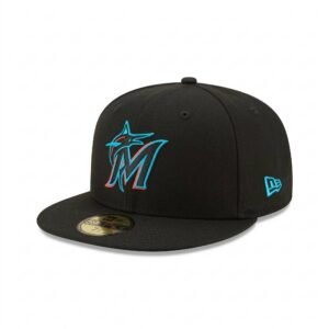 GORRA MARLINS NEGRO
