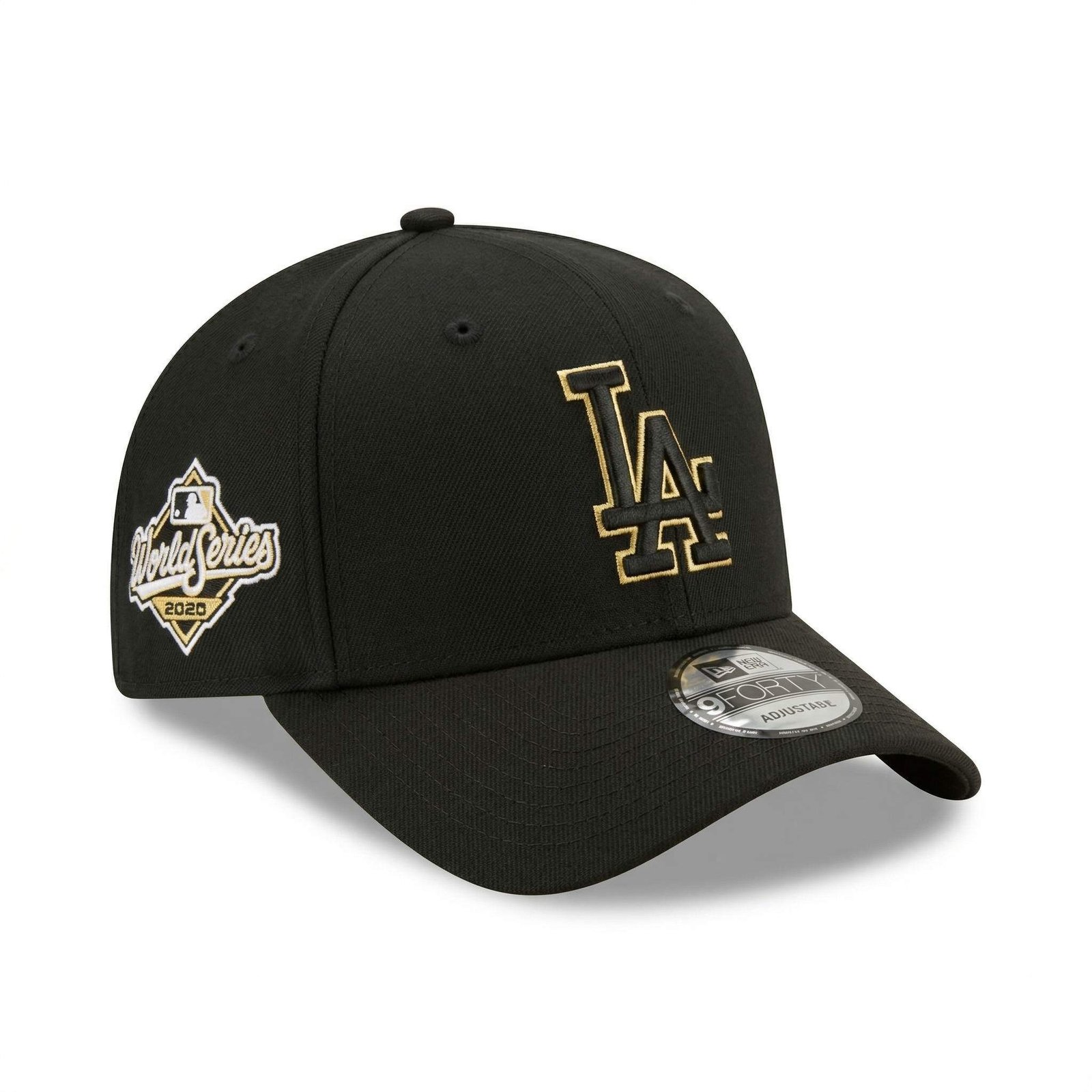 GORRA LA BLACK IN BLACK CON BORDE DORADO WORLD SERIES 2025