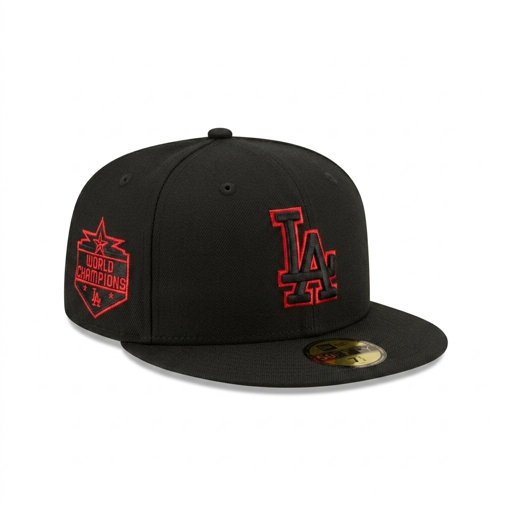 GORRA LA BLACK IN BLACK CON ROJO WORLD CHAMPIONS 2020