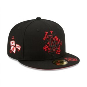 GORRA LA NEGRO CON ROJO JOKER LA LA LA