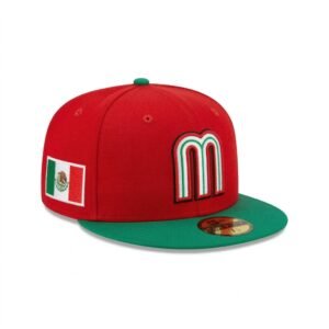 GORRA MÉXICO ROJO CON VERDE