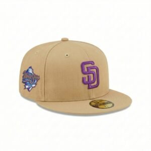 GORRA SD BEIGE CON MORADO WORLD SERIES 1992