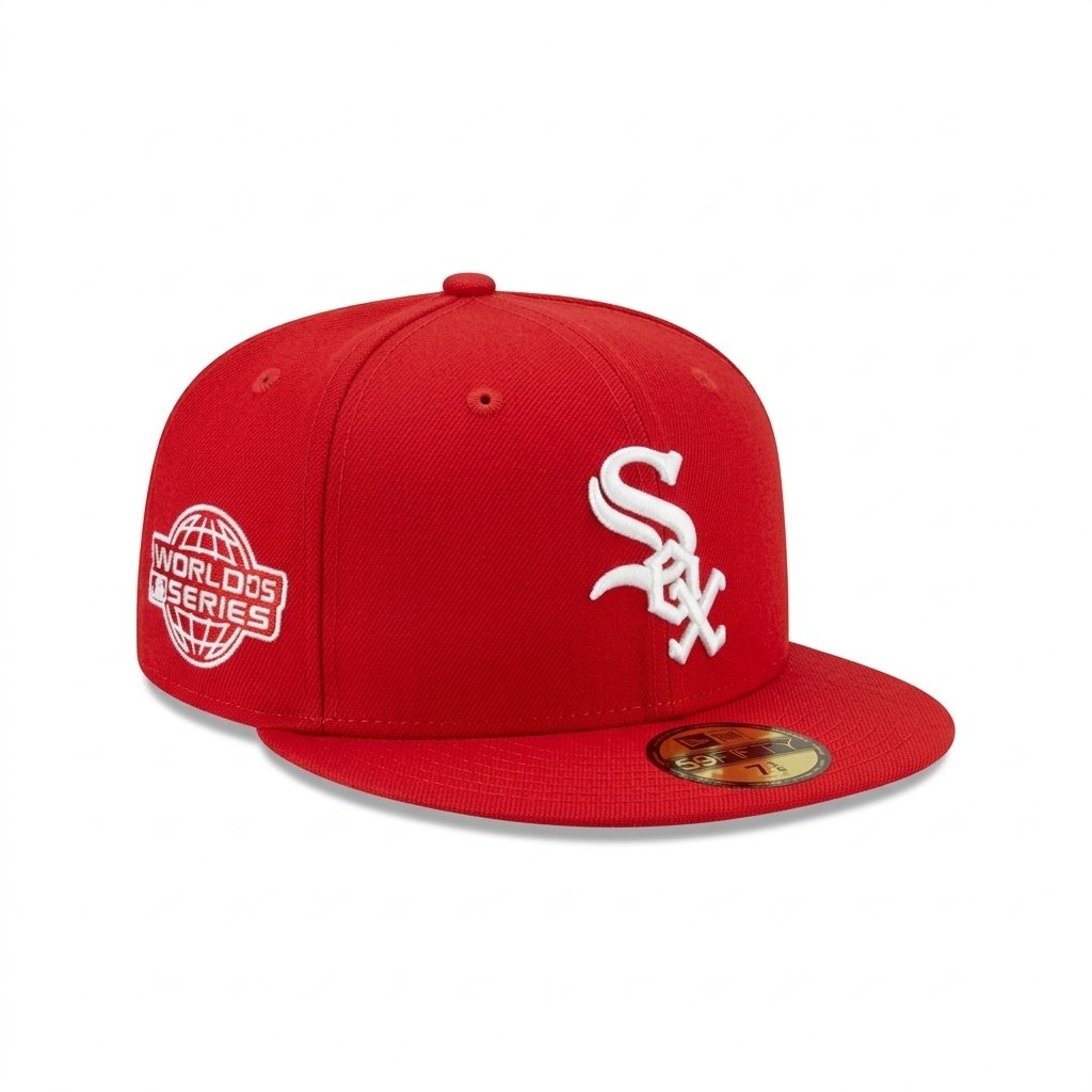 GORRA SOX ROJO WORLD SERIES 2005