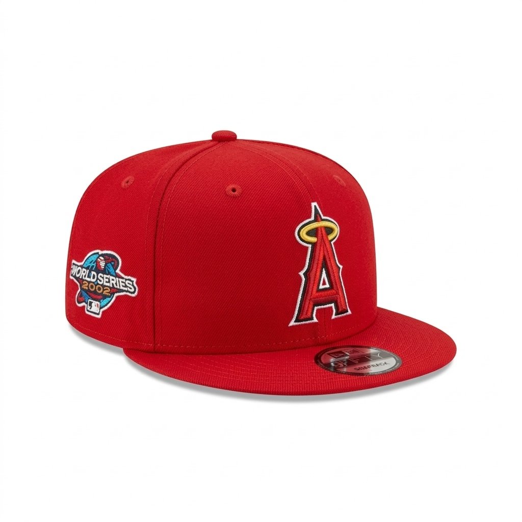 GORRA ANGELS ROJO WORLD SERIES 2002