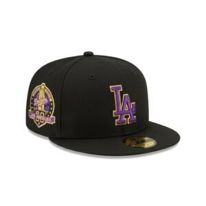 GORRA LA NEGRO CON MORADO Y AMARILLO 60TH ANNIVERSARY