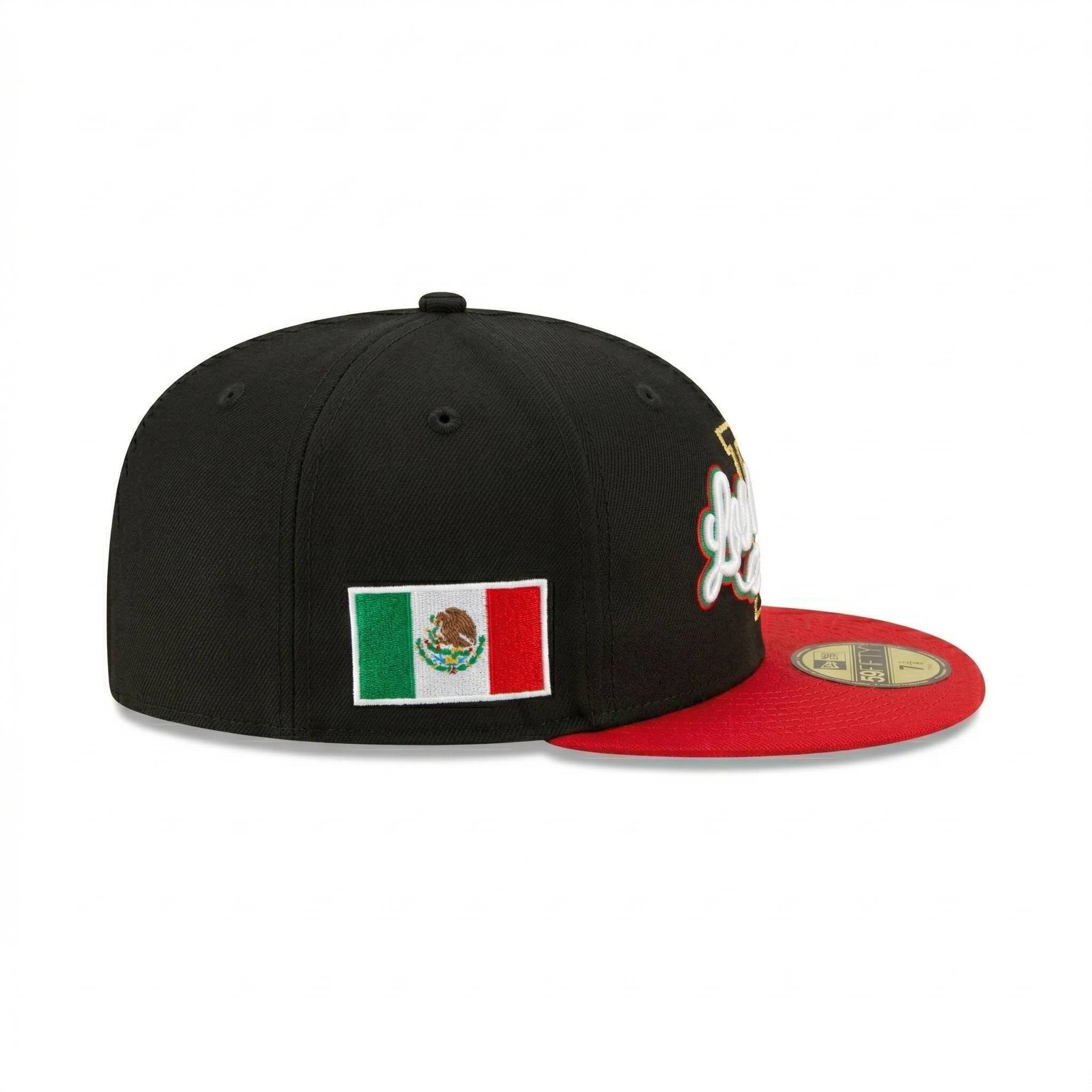 GORRA LOS ANGELES NEGRO CON ROJO MEXICANA - Image 2