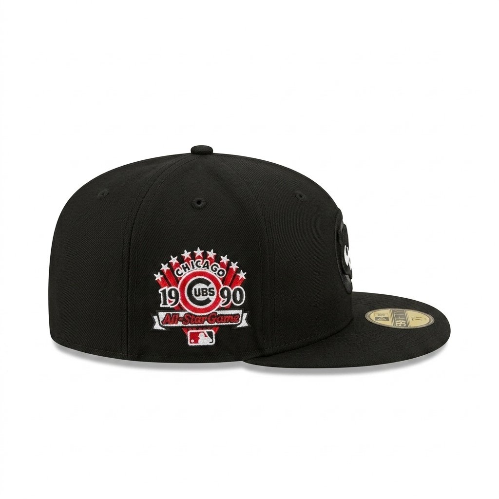 GORRA CUBS BLACK IN BLACK ALL STAR GAME 1990 - Image 2