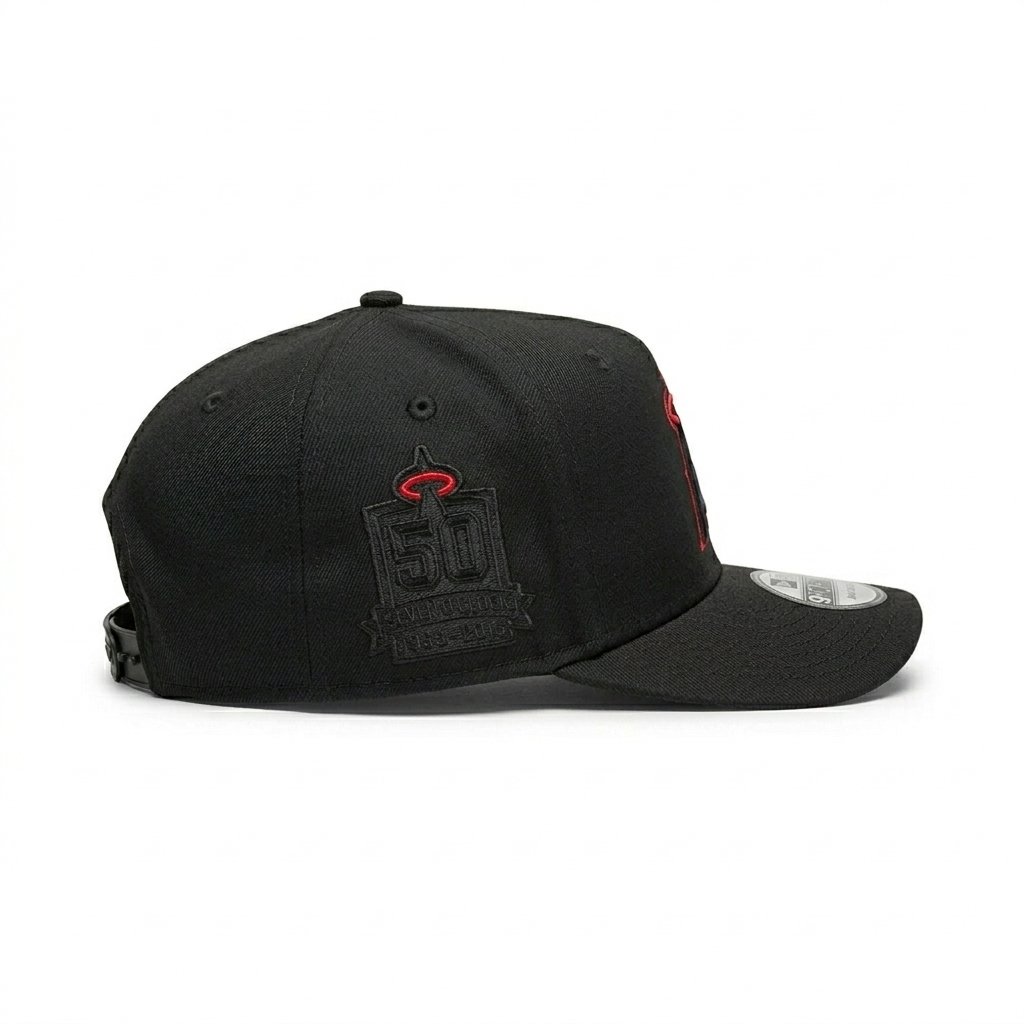 GORRA ANGELS BLACK IN BLACK CON ROJO 50TH ANNIVERSARY - Image 2