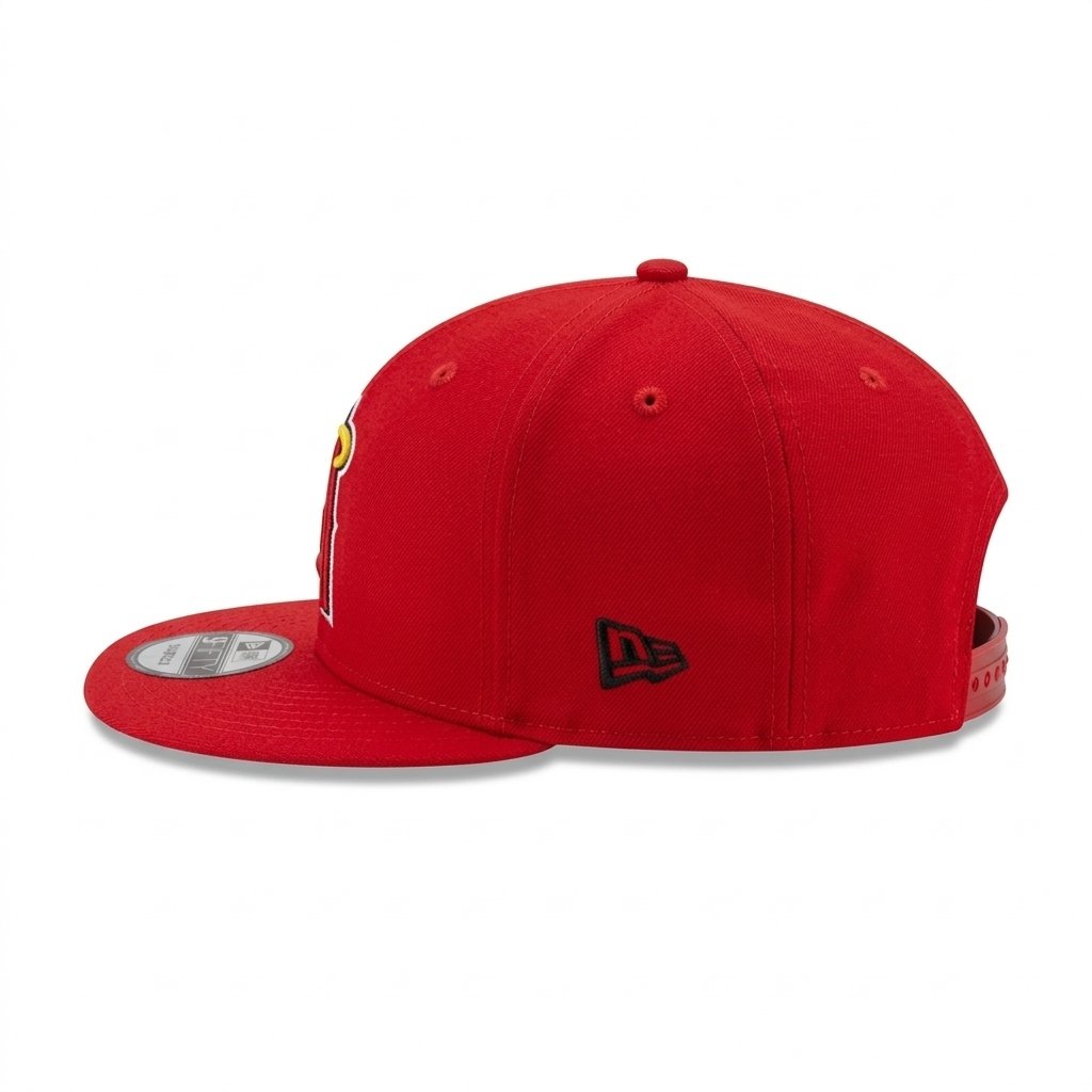 GORRA ANGELS ROJO CON AMARILLO 50TH ANNIVERSARY - Image 4