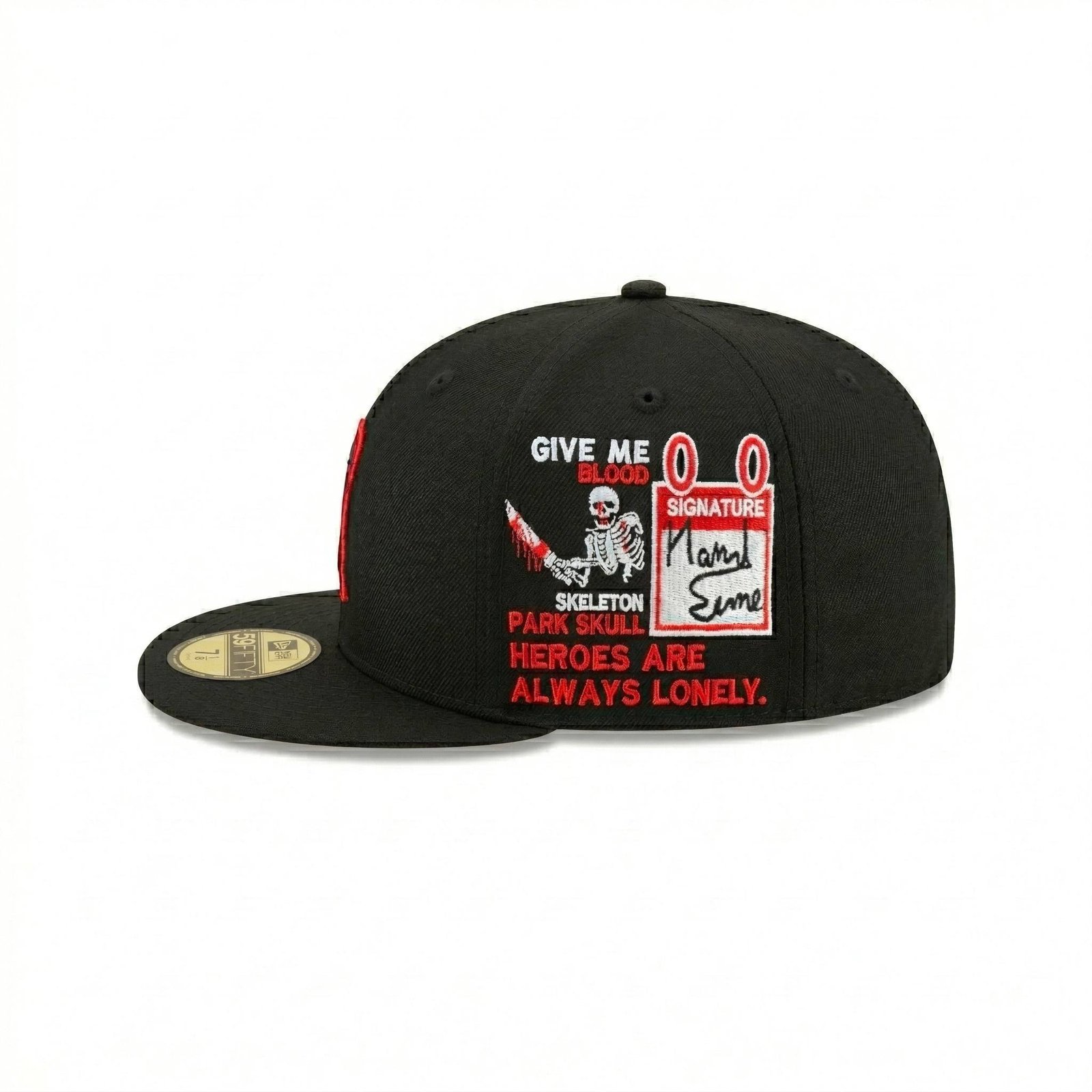 GORRA LA NEGRO CON ROJO CALABERA WANTED - Image 4