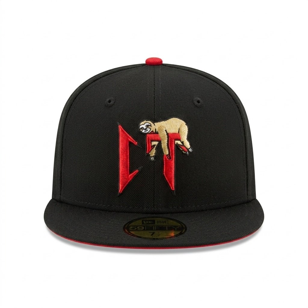 GORRA CORRIDOS TUMBADOS NEGRO CON ROJO - Image 5