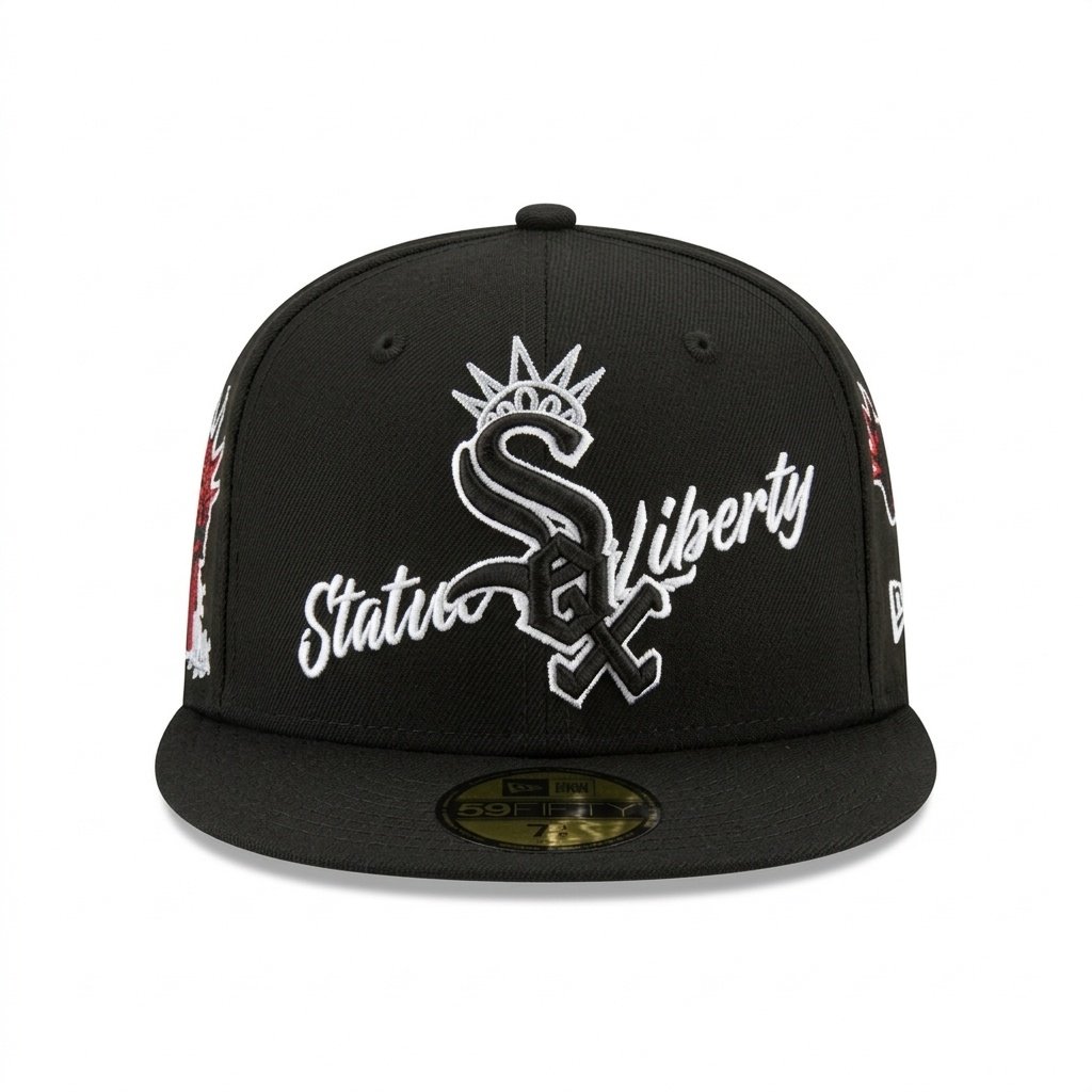 GORRA SOX NEGRO CON ROJO EMPIRE STATE - Image 5