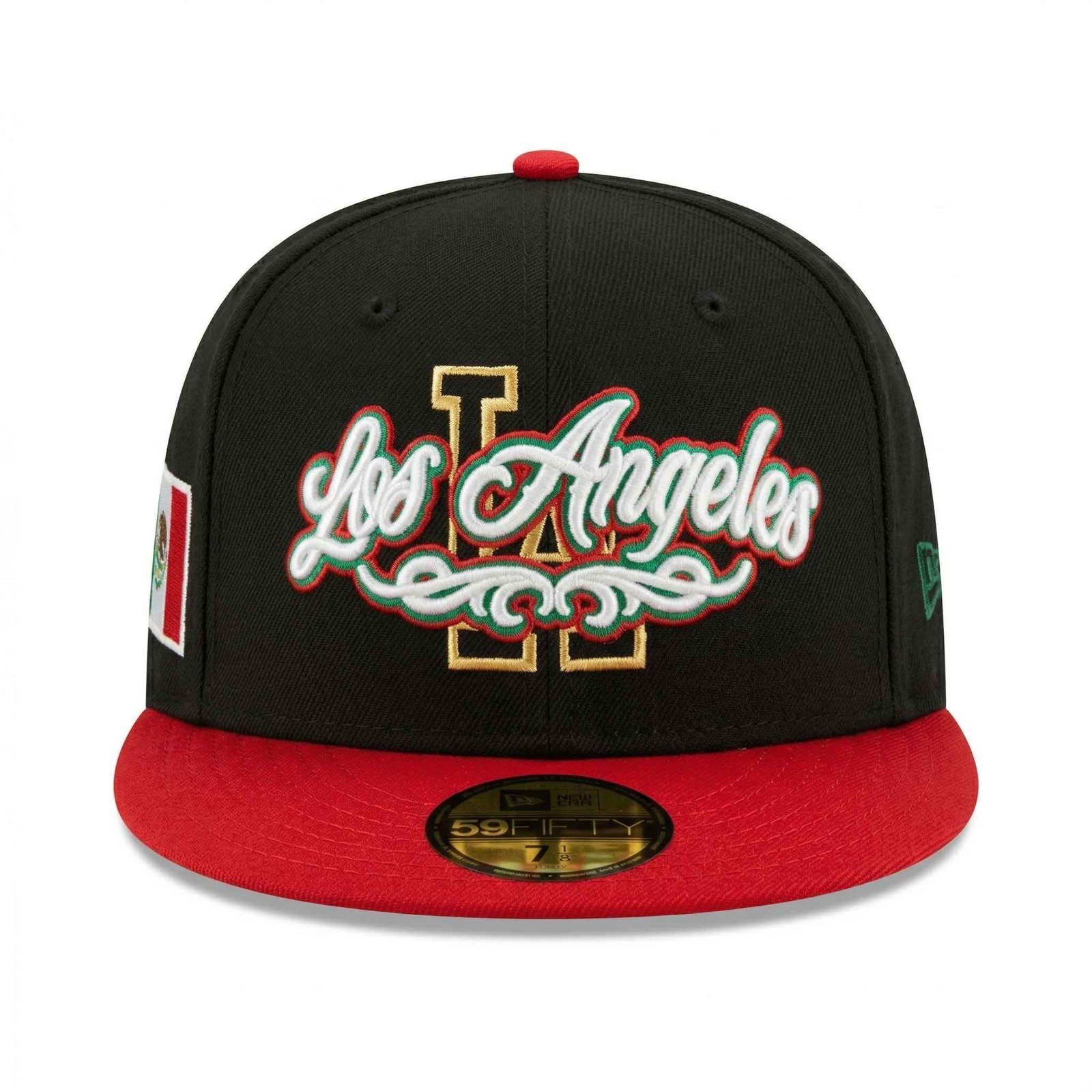 GORRA LOS ANGELES NEGRO CON ROJO MEXICANA - Image 5