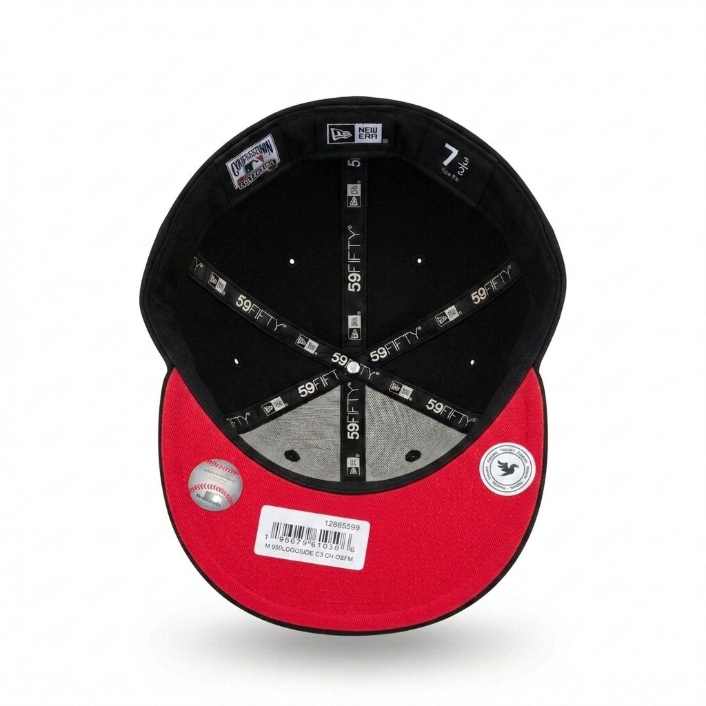 GORRA LA BLACK IN BLACK CON ROJO WORLD SERIES 1988 - Image 5