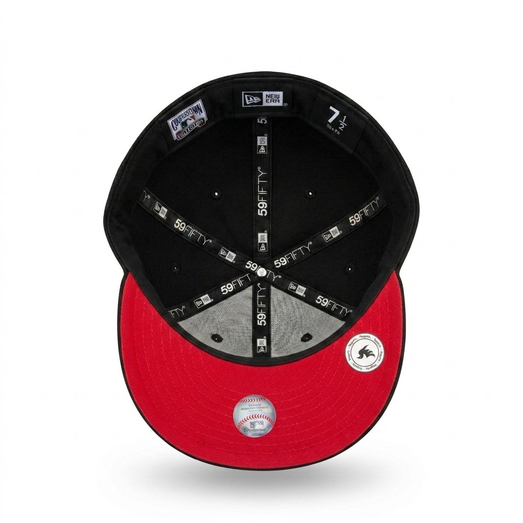 GORRA CORRIDOS TUMBADOS NEGRO CON ROJO - Image 6