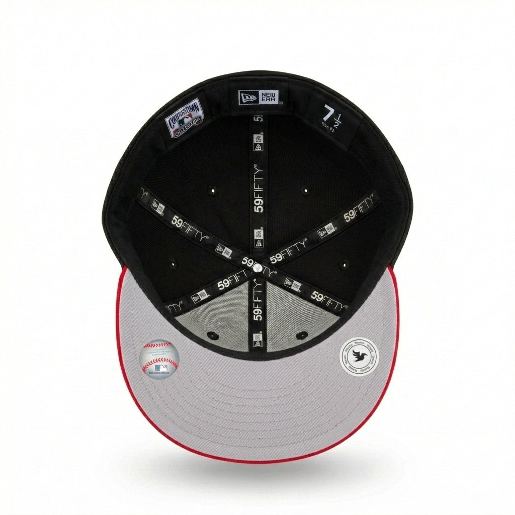 GORRA LOS ANGELES NEGRO CON ROJO MEXICANA - Image 6