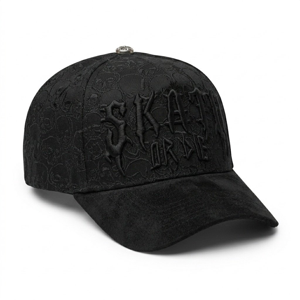 GORRA SKATE OR DIE BLACK IN BLACK
