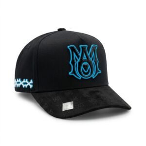 GORRA AMIRI 2.0 NEGRO CON AZUL