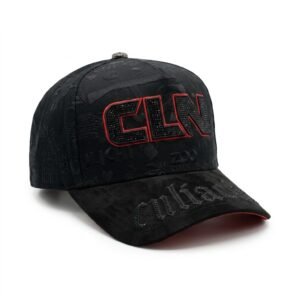 GORRA CLN NEGRO CON ROJO