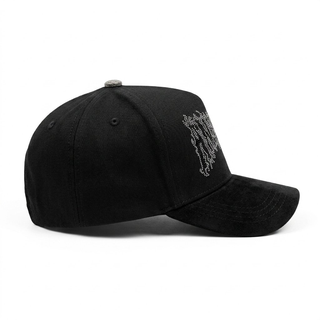 GORRA ANYMORE NEGRO DIAMANTES - Image 2