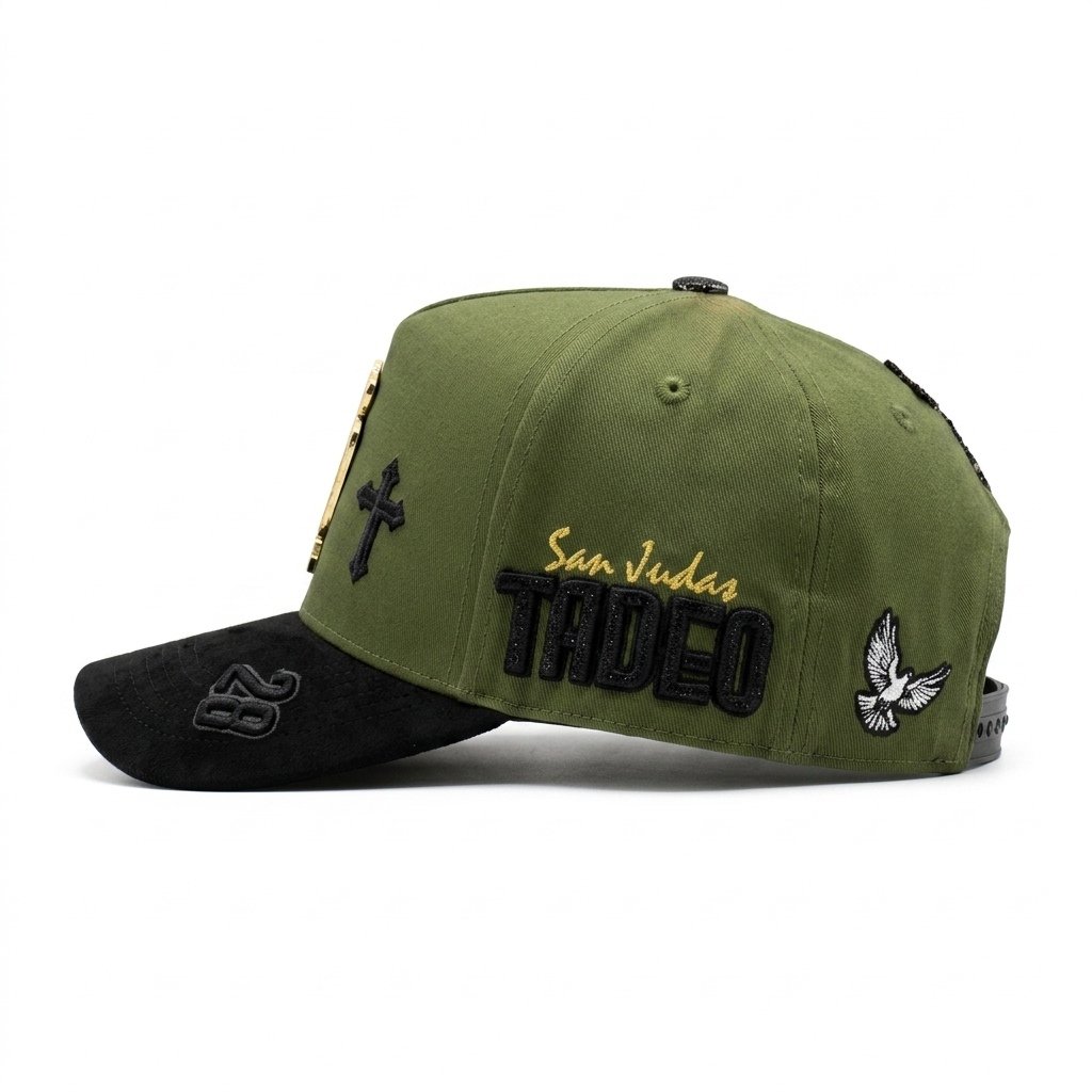 GORRA SAN JUDAS 28 VERDE OLIVA - Image 2