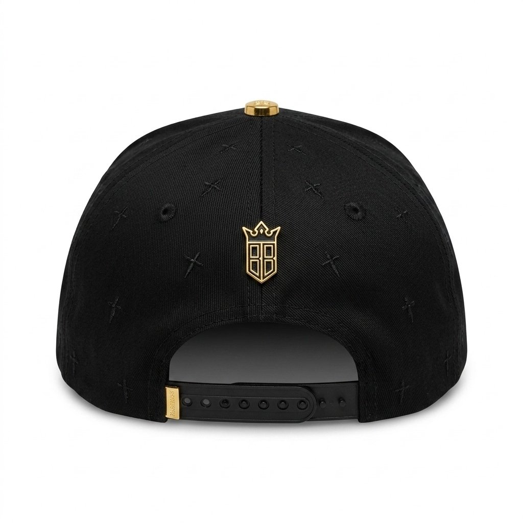 GORRA CRUZ DORADA NEGRO - Image 2
