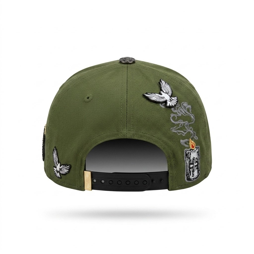 GORRA SAN JUDAS 28 VERDE OLIVA - Image 3