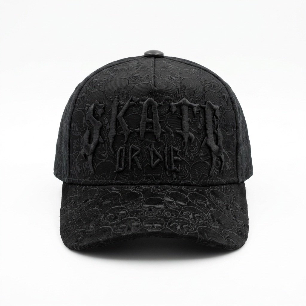 GORRA SKATE OR DIE BLACK IN BLACK - Image 3