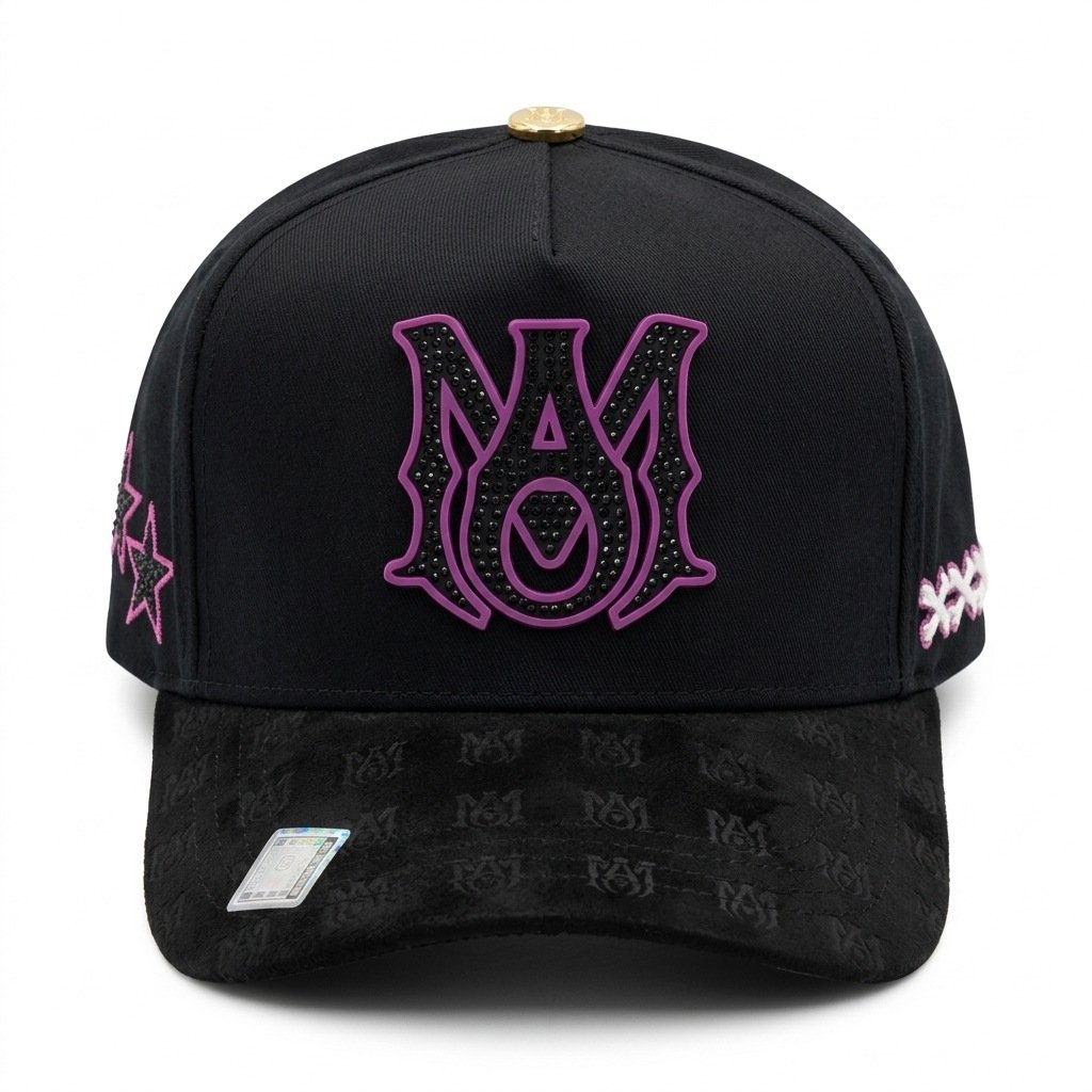 GORRA AMIRI 2.0 NEGRO CON MORADO - Image 4