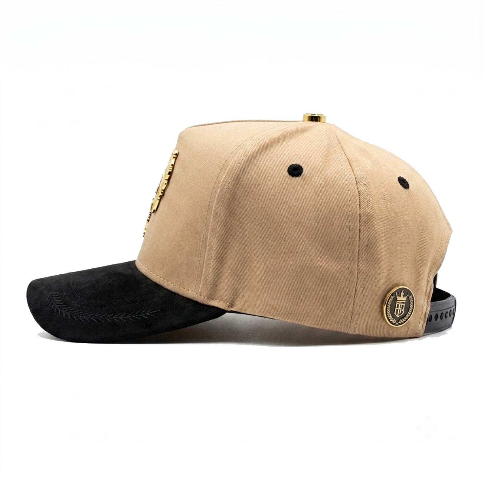 GORRA GALLO PUESTOS QUINCE BEIGE CON NEGRO - Image 3