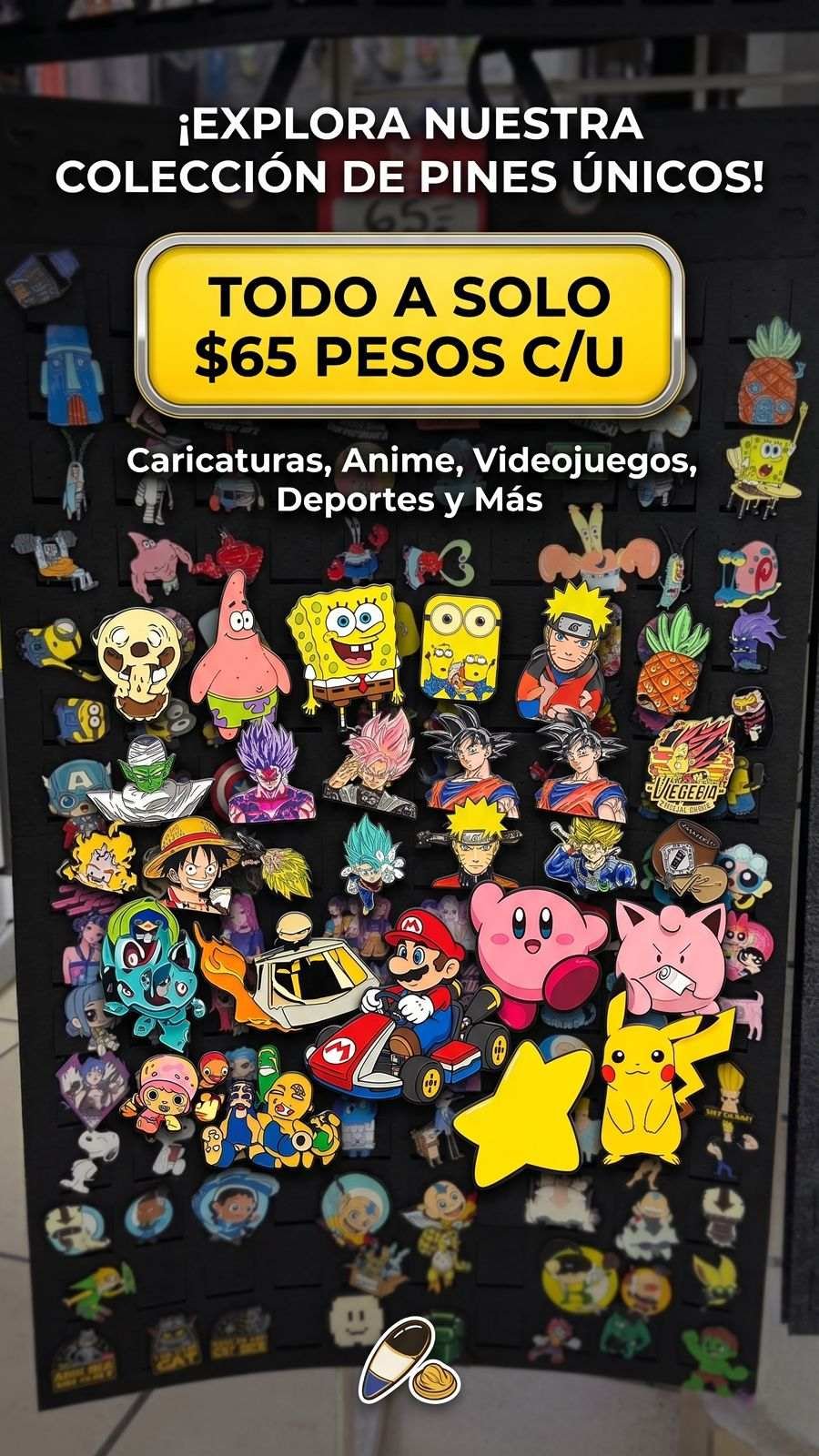 PIN METÁLICO INDIVIDUAL - $65