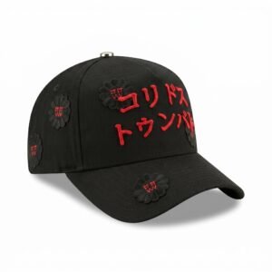 GORRA KORIDOSU TUNBADOSU NEGRO CON ROJO
