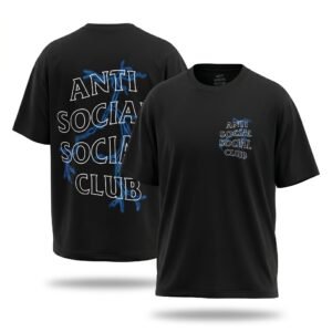 PLAYERA ASSC NEGRO RAYOS AZULES