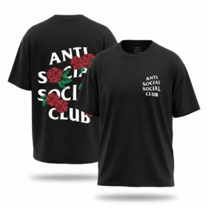 PLAYERA ASSC NEGRO FLORES ROJAS