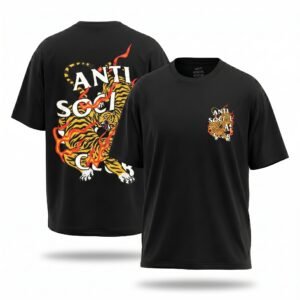 PLAYERA ASSC NEGRA TIGRES EN FUEGO